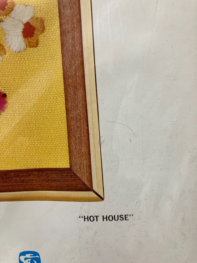 Vintage Needle Queen Stitchery Hot House # 05945 Made in USA