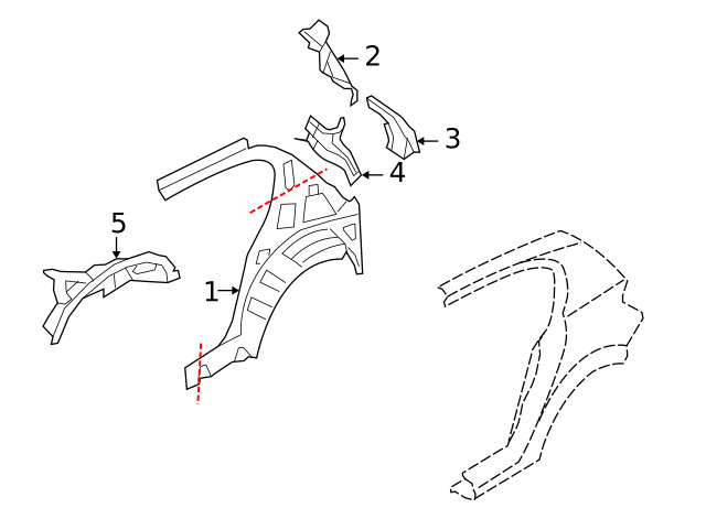 Genuine GM Reinforced Panel 93180686