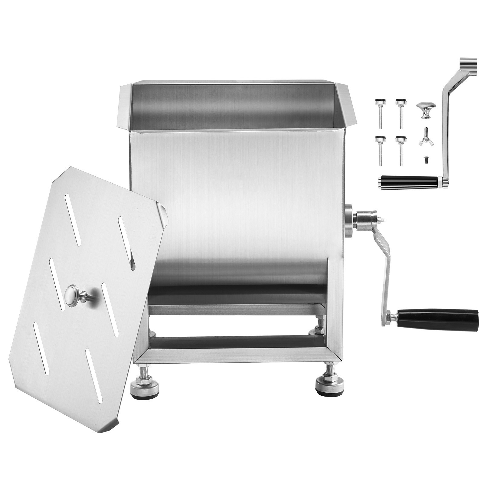 Manual Meat Mixer  15LB Fixed Tank Mixing Max Hand Meat Sausage Mixer Machine