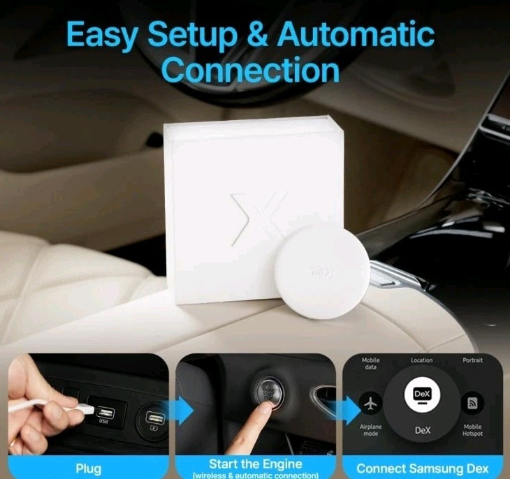 AutoPro X Android Auto Wireless Adapter Samsung DeX Box - Wireless Android Auto