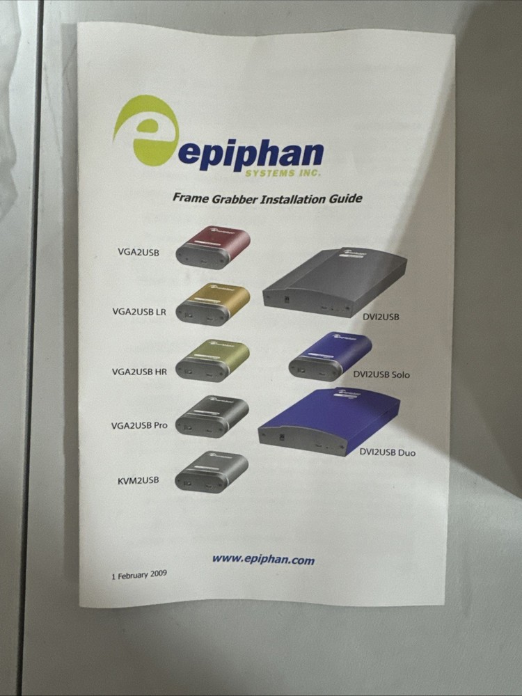 External VGA Capture Device - Epiphan VGA2USB