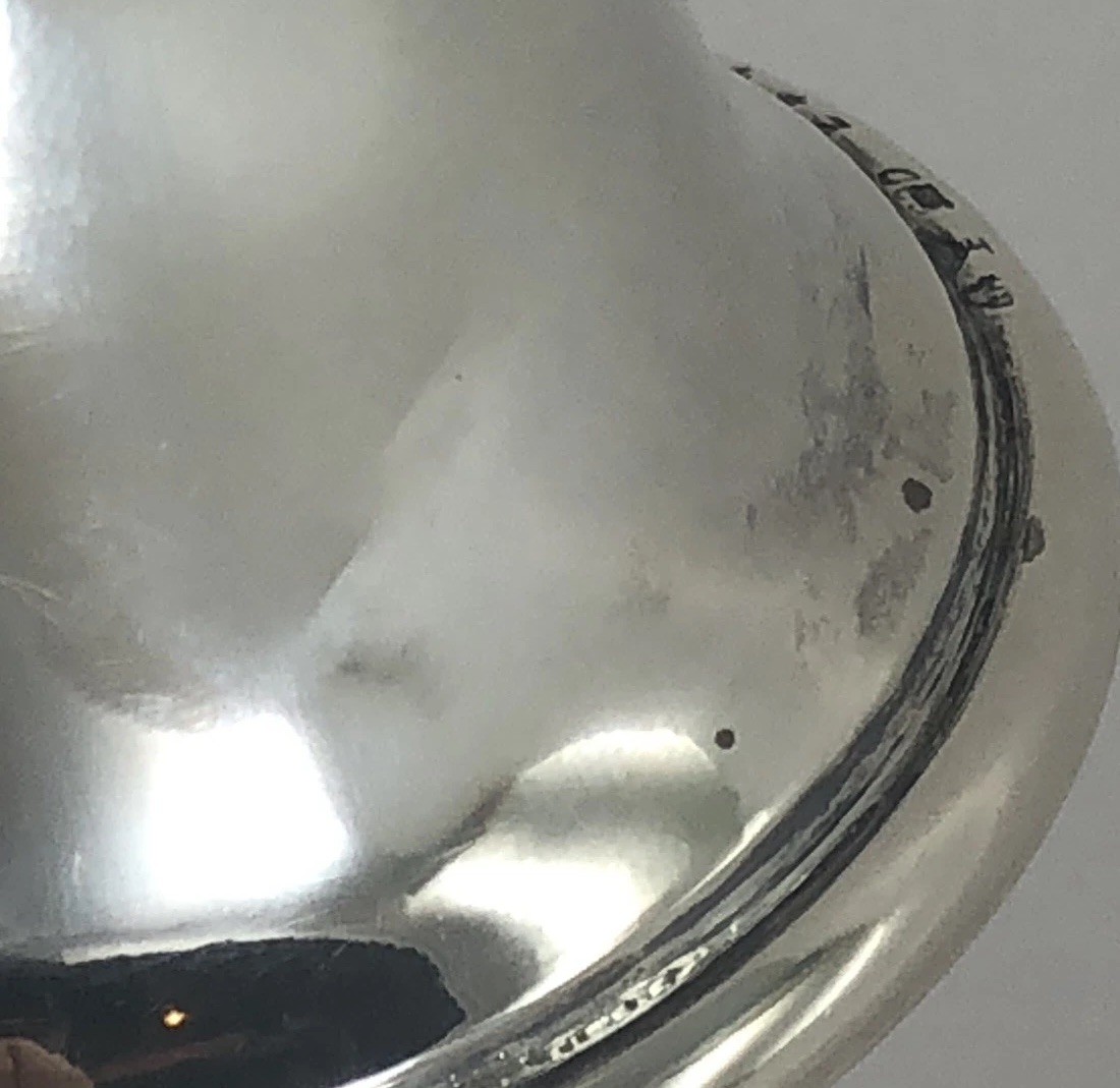 Vintage Austrian 835 Silver Double Headed Eagle Dinner Table Bell 52g