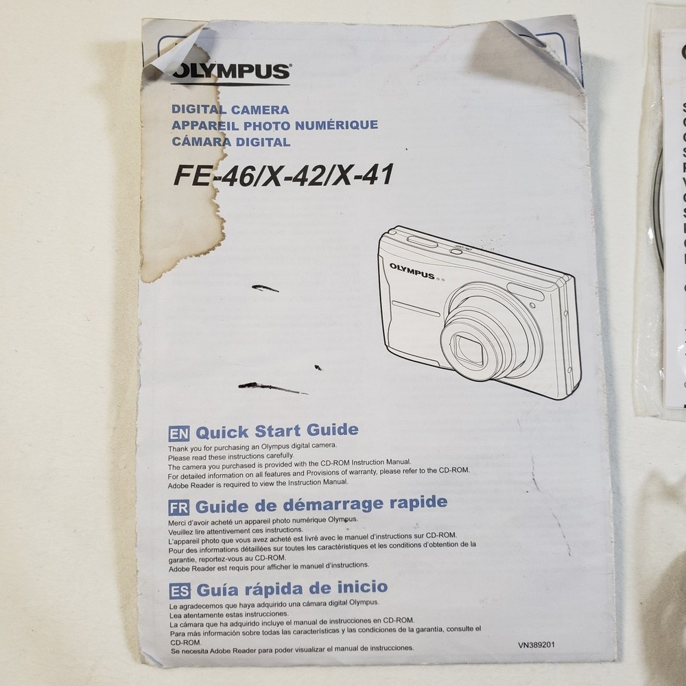 Olympus Master 2 Software Editing & Managing Images Windows Macintosh + AV Cable