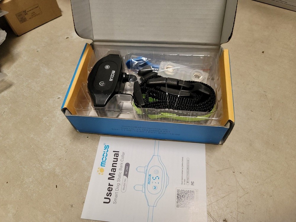 NEVER USED! Modus Smart Bark Detector Dog Bark Control Collar M-244