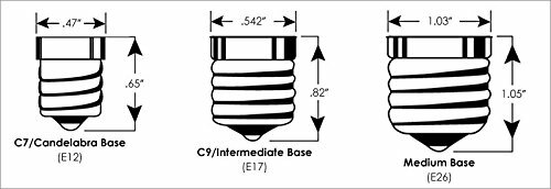 6 Pack -Large E26 Medium Base Silicone Dipped Country Light Bulbs, 7.5 Watt