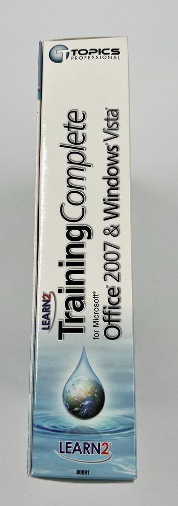 Training Complete For Microsoft Office 2007 & Windows Vista CD-ROM PC Software