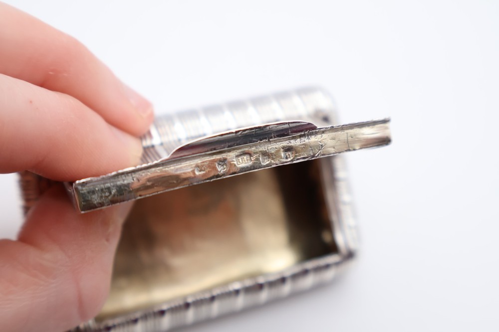 Quality Antique Solid Silver Large Snuff Box Hallmarked Birmingham C.1800