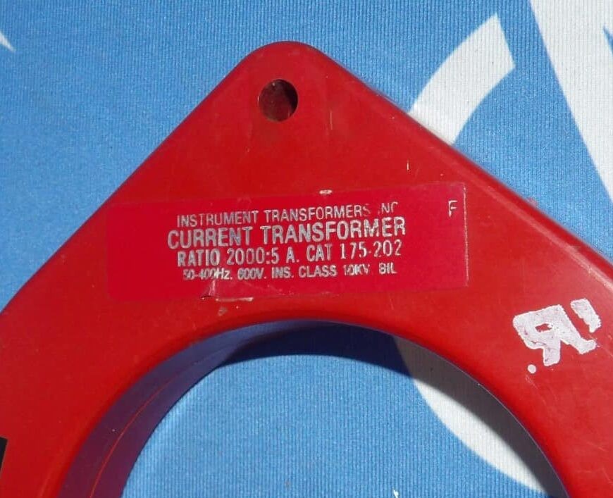 Instrument Transformers 175-202 2000:5A Ratio 50-400Hz 600V Current Transform...