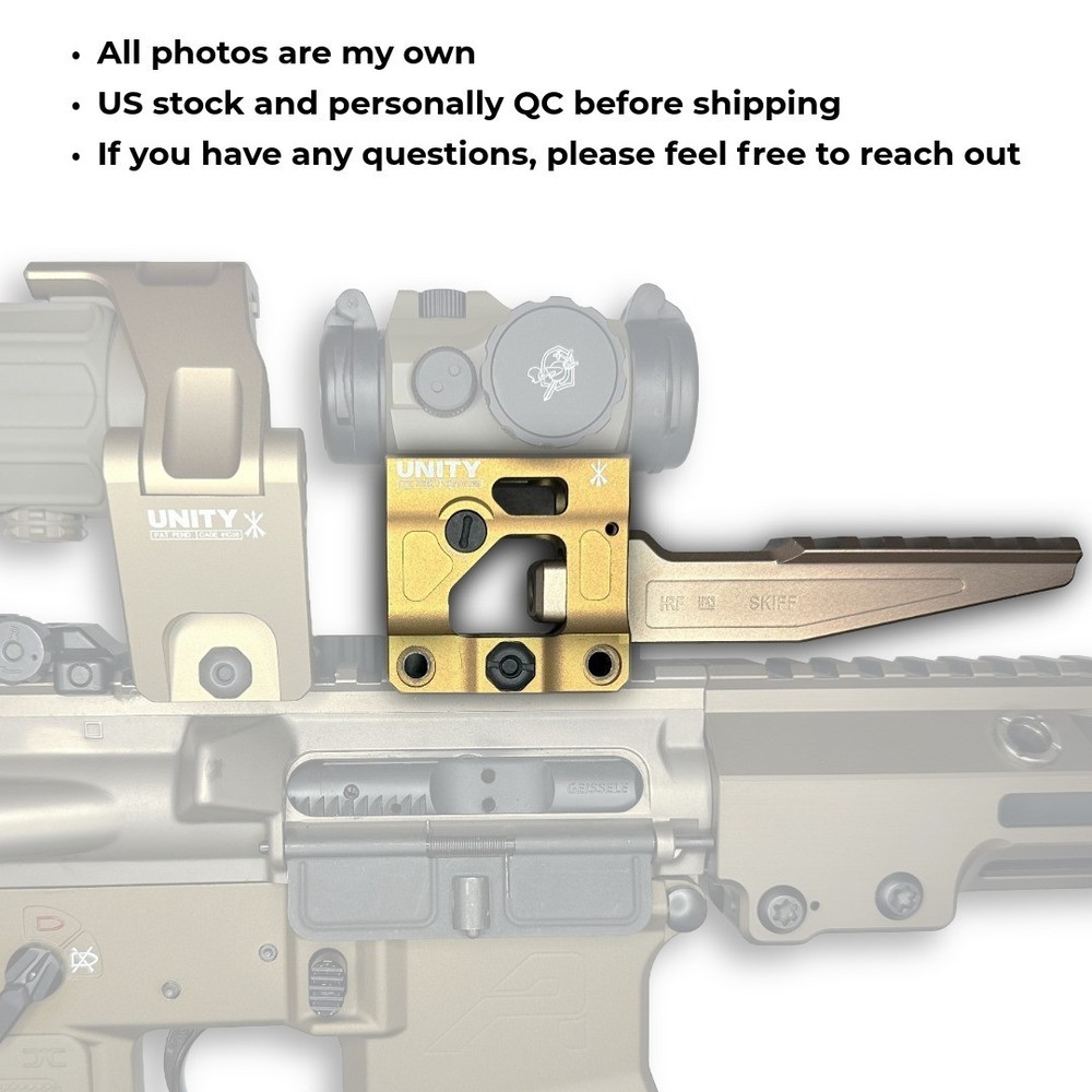 Unity FAST Micro Riser Mount - QUICK DETACH - High Quality - Built In BUIS