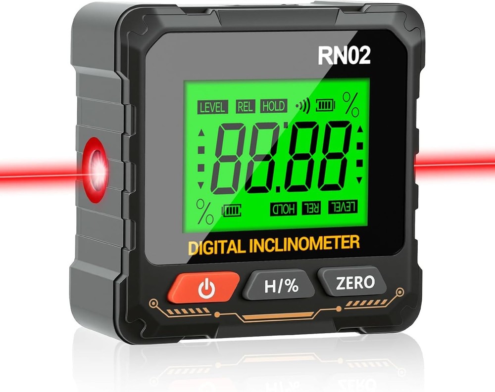 Diymore Magnetic Digital Angle Finder with Electronic Light Point Indicator S...