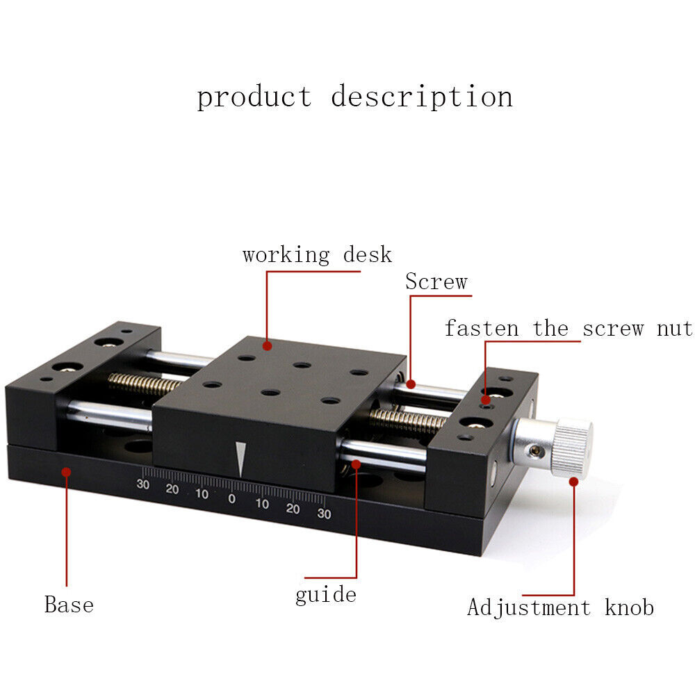 Axis Linear Guide Rail CNC Slide Stage Manual Translation Displacement Platform
