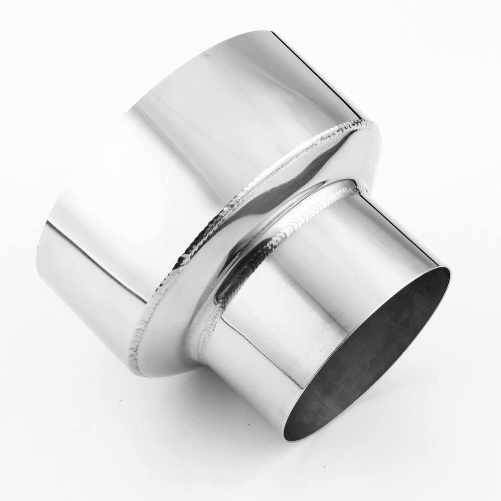 Polished 304 Stainless Steel Stove Chimney Pipe Adapter 4" OD to 6" OD 5" Long