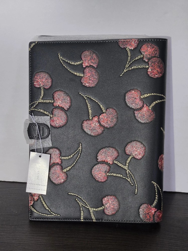Coach Notebook with Cherry Print - NWT