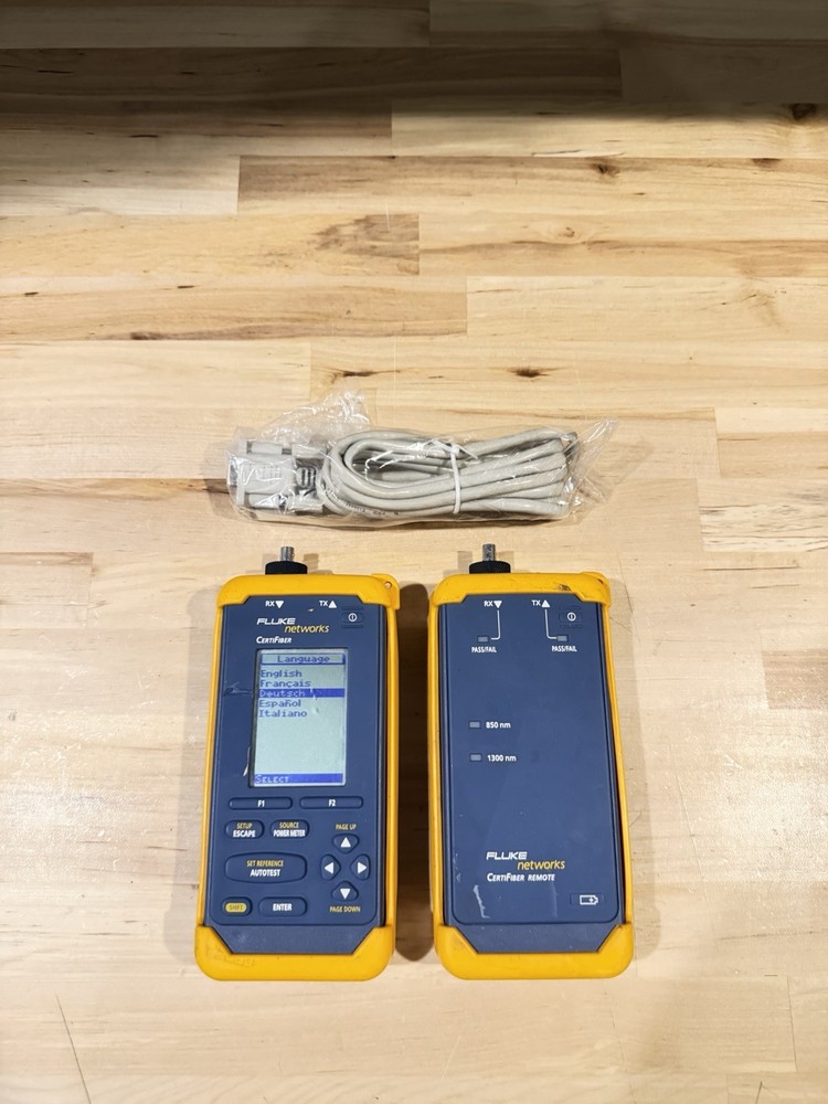 FLUKE NETWORKS CERTIFIBER ADVANCER MULTIMODE FIBER OPTIC CERTIFICATION TOOL