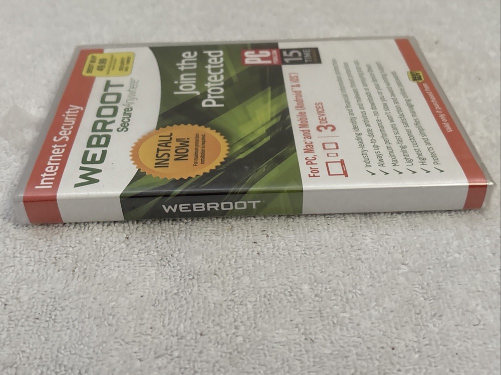 Webroot SecureAnywhere Internet Security - Full Version for Windows & Mac...