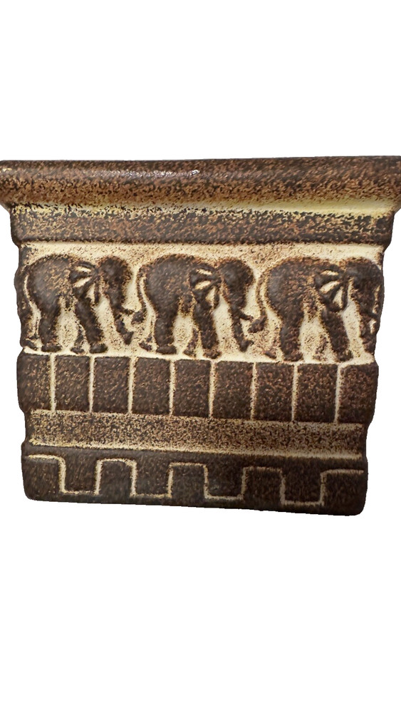 Square Candle Container featuring Safari Elephant -