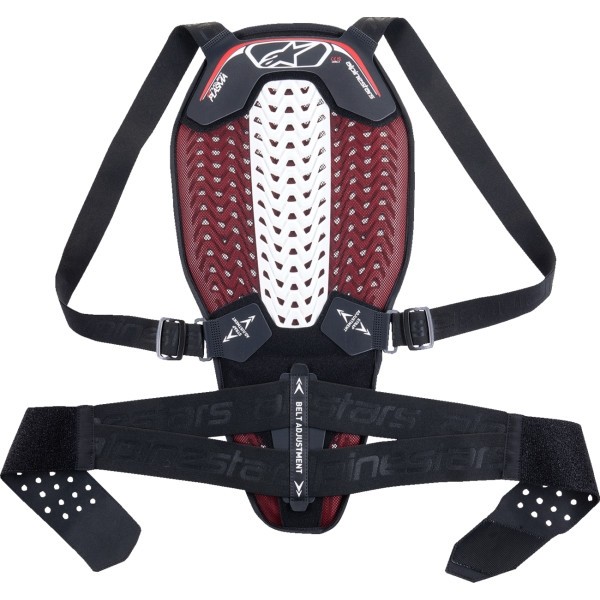 Alpinestars Nucleon Plasma Back Protector (X-Large, Black/White/Red)