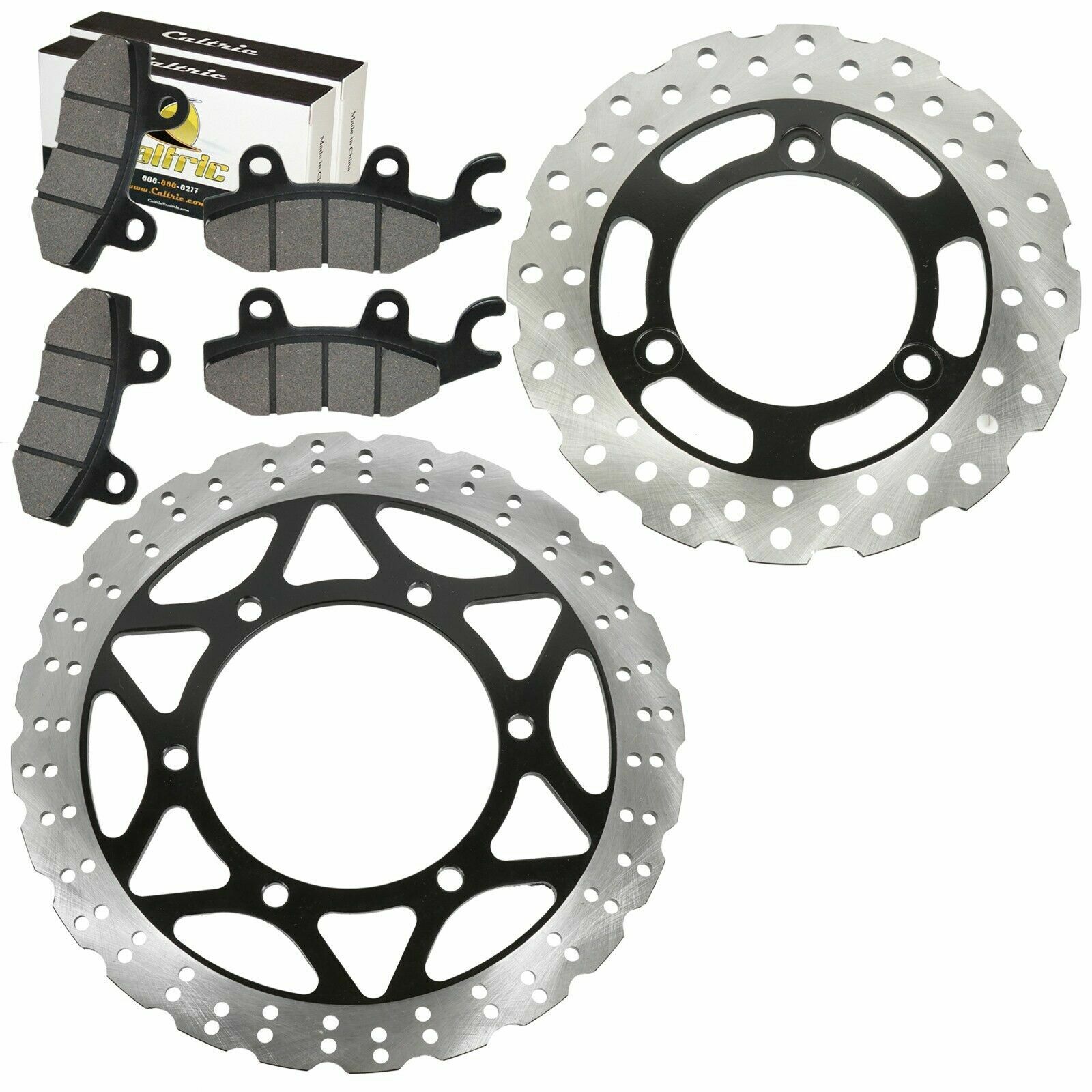 Front Rear Brake Disc Rotor W/ Pad For Kawasaki Ninja 250R EX250J 2008 2009-2012