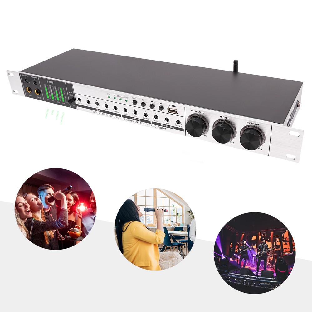 Anti-howling Audio Processor Professional Bluetooth Audio Processor Mixer 25 W