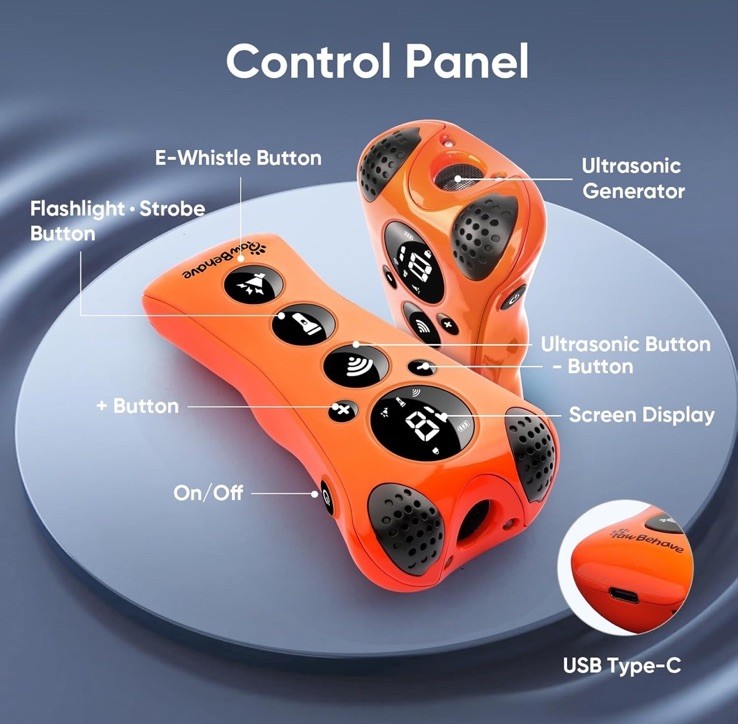 Adjustable Ultrasonic Dog Trainer – World's First Variable Frequency REG $55