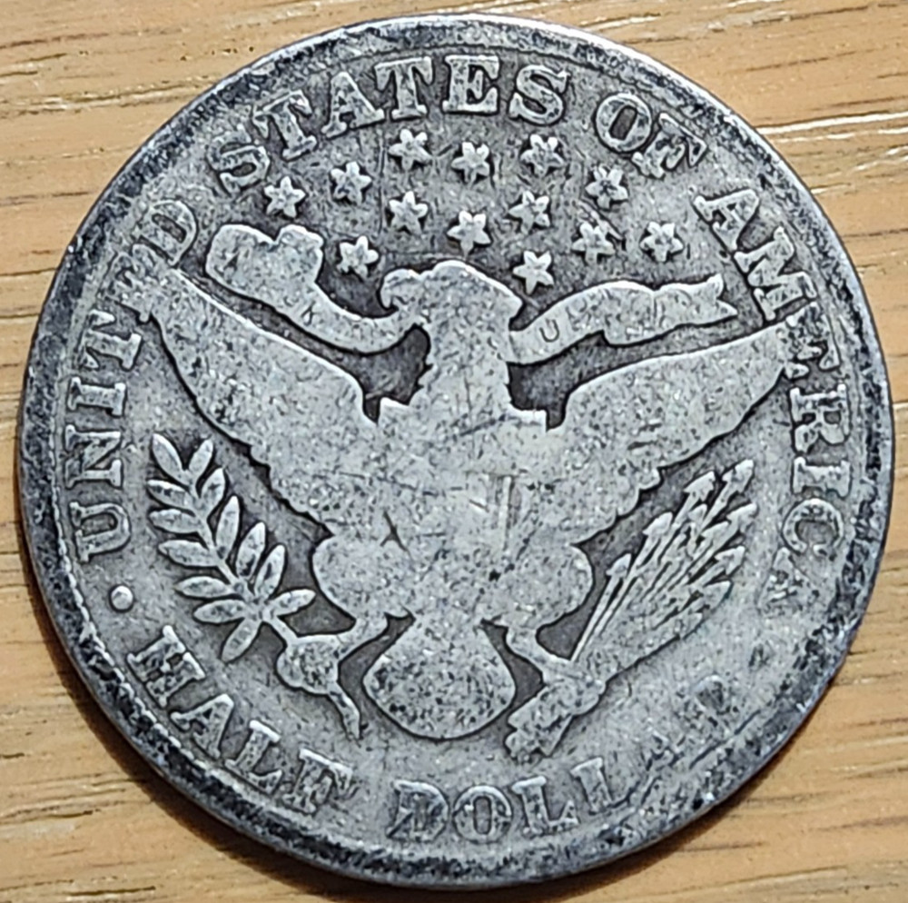 90% SILVER 1903 P BARBER HALF