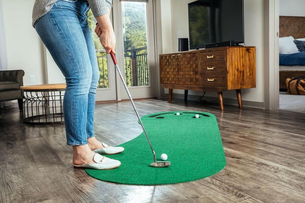 Par Three Indoor Golf Putting Green - 3' x 9' Practice Mat