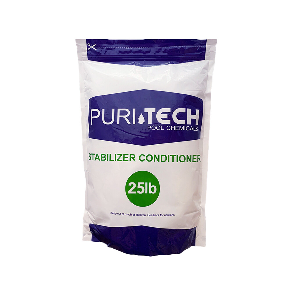 Puri Tech Pool 25lbs Stabilizer Conditioner Cyanuric Acid UV Protection Pool Spa