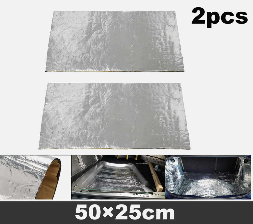 2PCS Motorcycle Fairing Professional Heat Shield Self Adhesive Sheet Protector