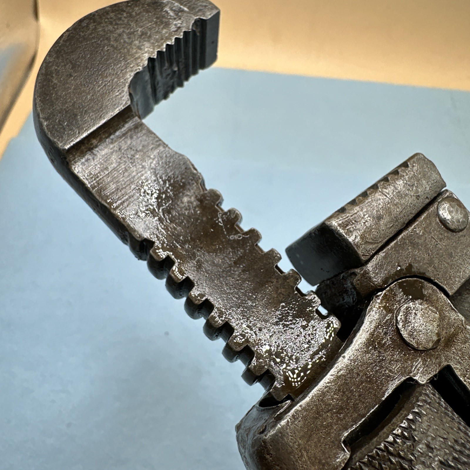 Vintage Trimo 10" Pipe Wrench, Trimont Mfg Co, Roxbury Mass USA