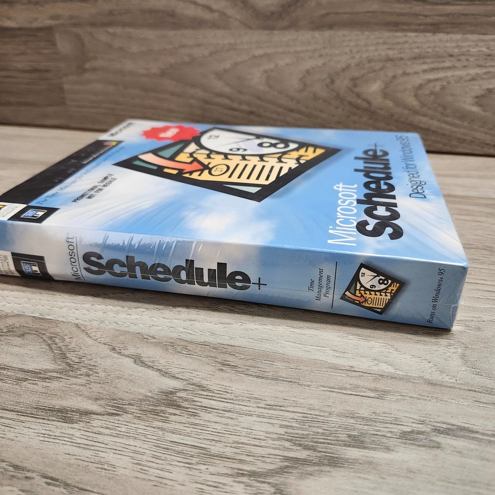 Microsoft Schedule + Plus ~ Designed For Windows 95 ~ New Sealed 3.5 Inch Floppy