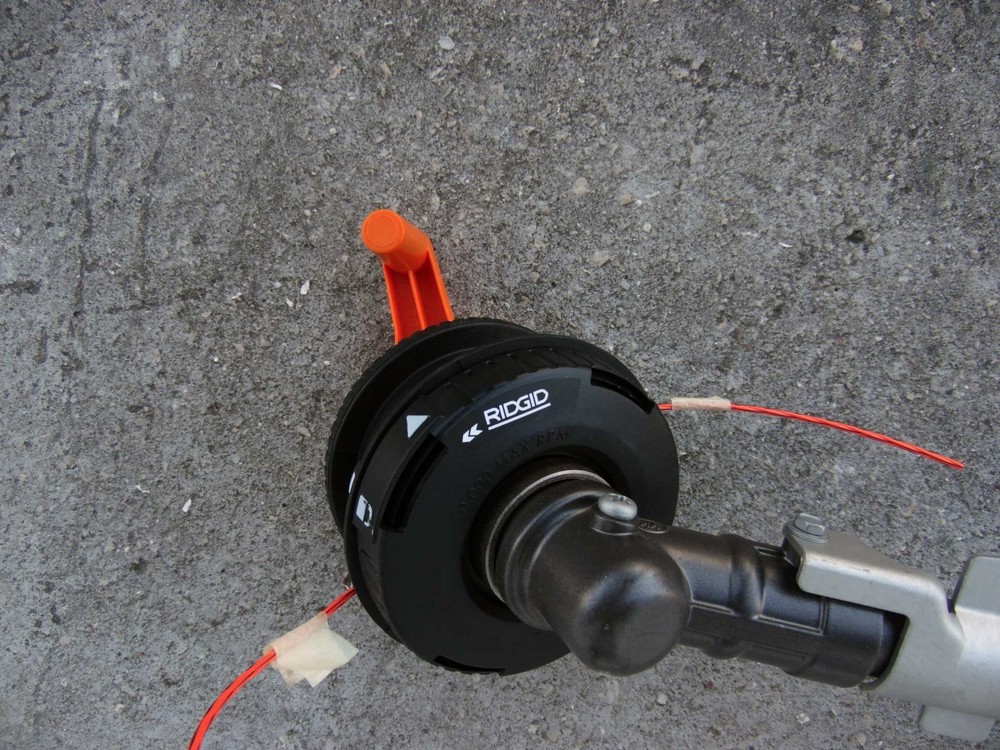 NEW (Pull) RIDGID String Trimmer Straight Lower Shaft w/ Bump Head & Winder