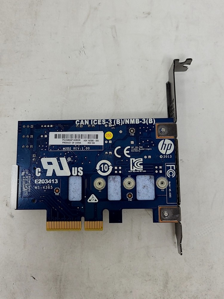 HP M2D2 742006-005 PCiE TO M.2 Controller Adapter Card