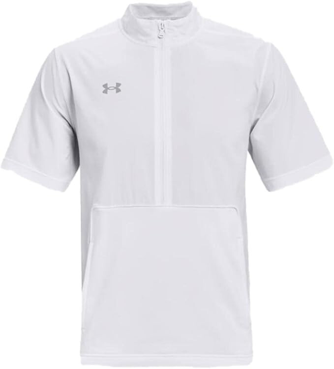Under Armour Motivate 2.0 Mens Short Sleeve Pullover | White | Medium