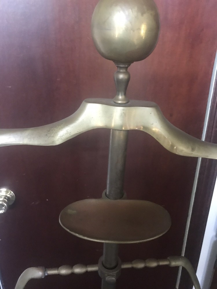 Antique Brass Valet Suit Stand