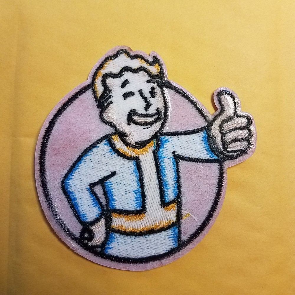 Fallout Boy Logo Red Patch 3 1/4 inches wide