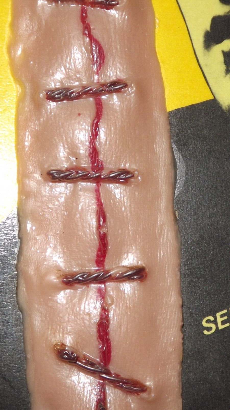 Vintage Forum Novelties Monster Accessory Stitched Gash With Bolts Frankenstein