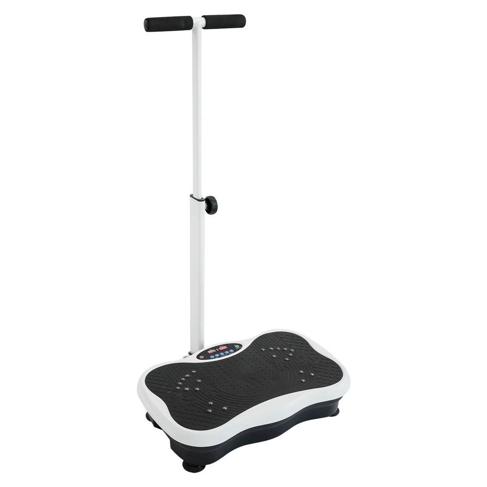 Vibration Plate Exercise Machine with Adjustable Handle and Remote Control