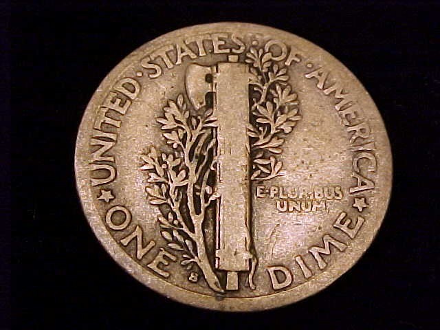 1916-S Mercury Dime, Good grade