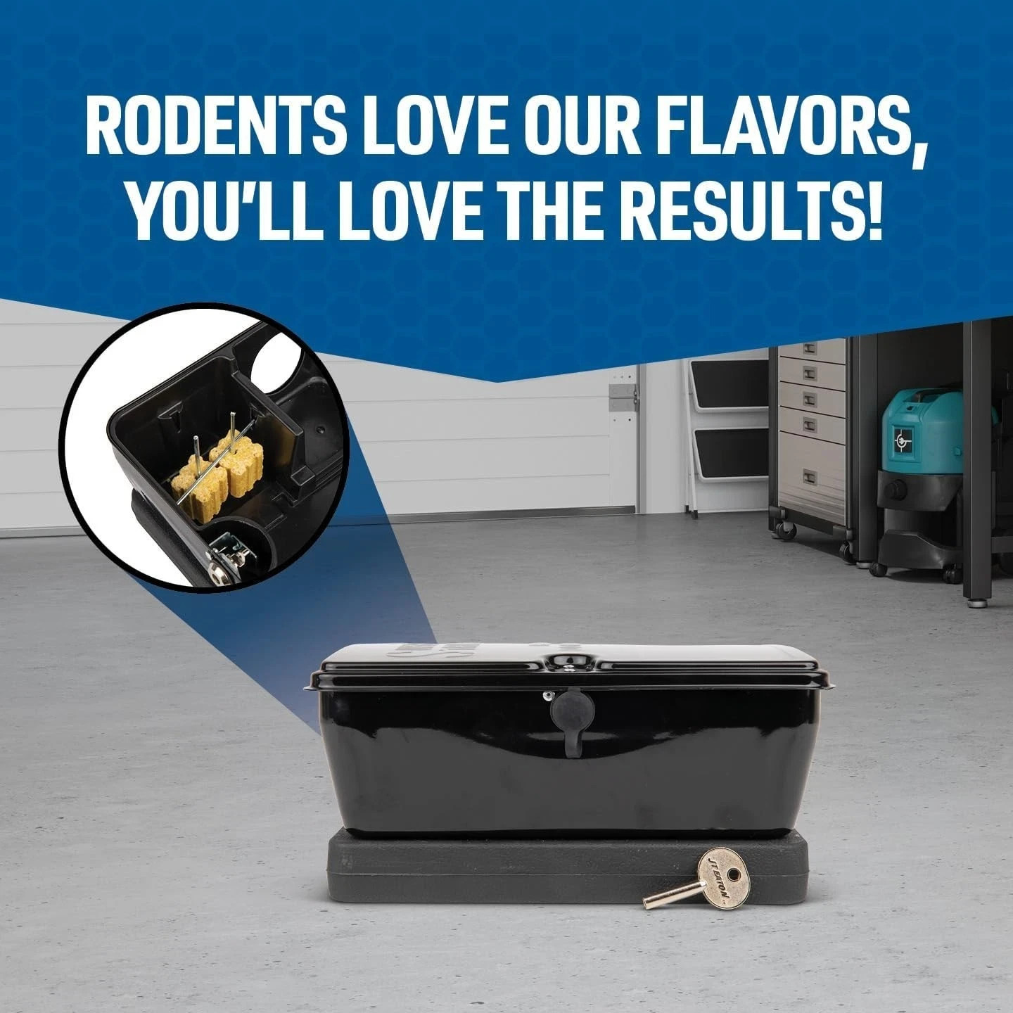 144 Count Rodenticide Blocks - Diphacinone Formula for Instant Rodent Control