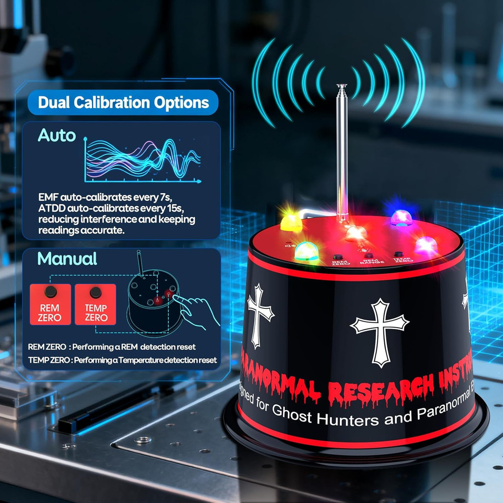 Pro EMF Ghost Detector with Auto Calibration & 5 Sensitivity Levels