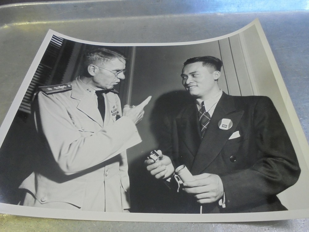 Vintage WWII Official U. S. Navy Photograph Navy Survived 131 days on a raft