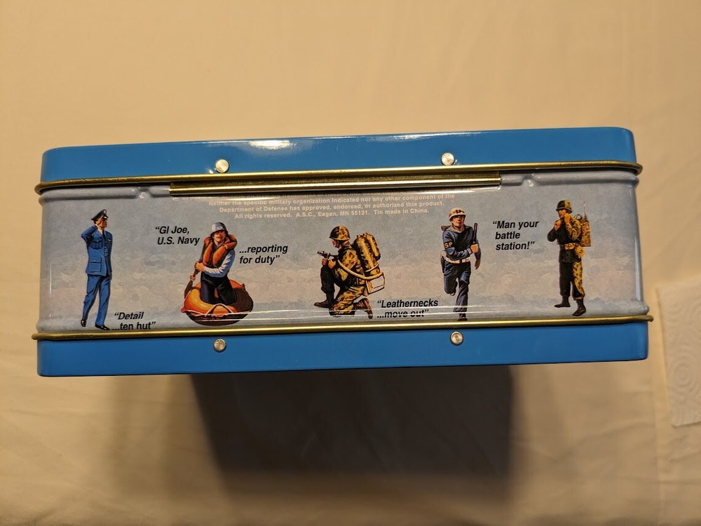 GI Joe Action Pilot Mini Lunch Box, circa 2000.
