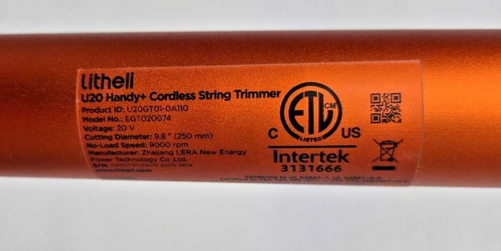 Litheli 20V Weed Wacker Cordless Tool Only Untested