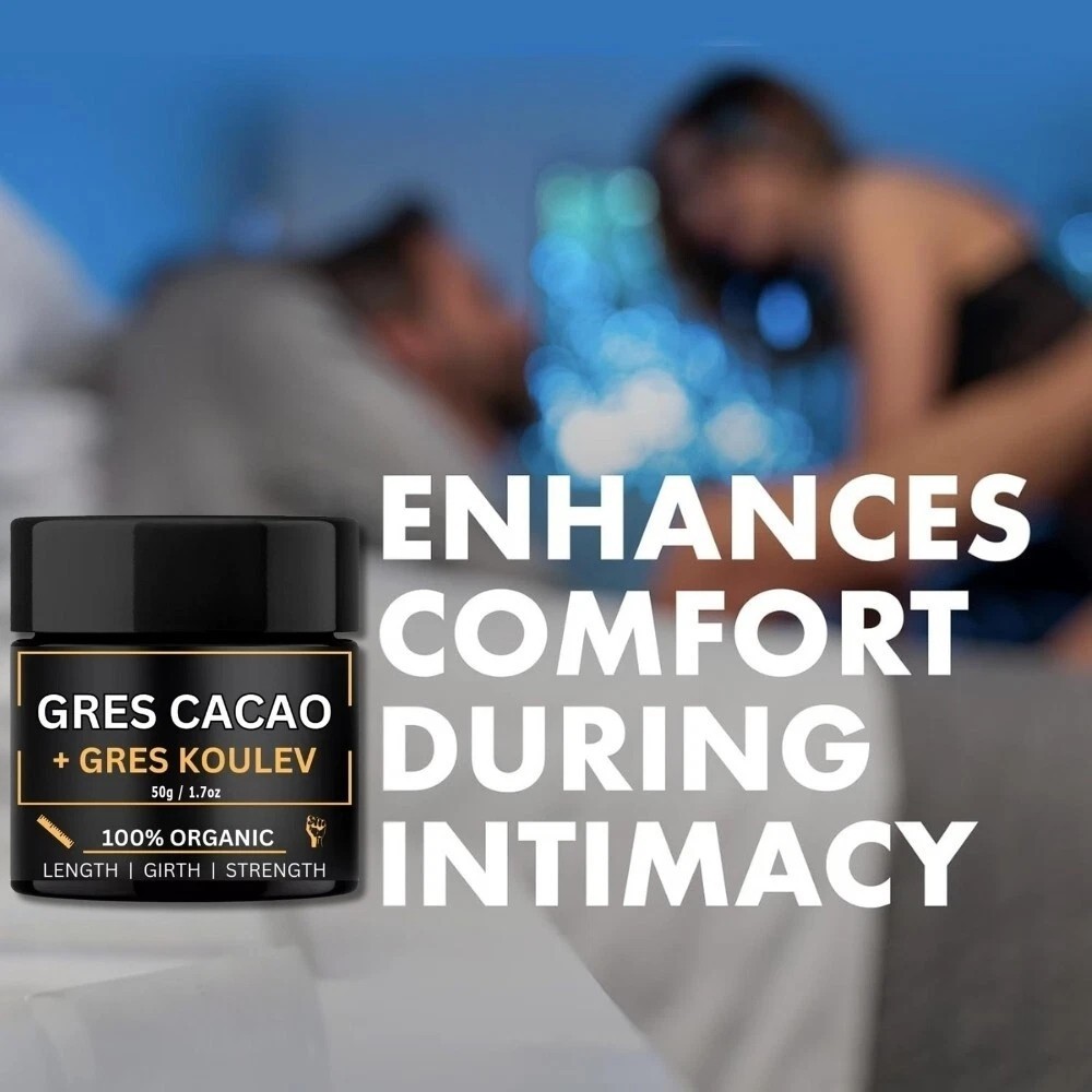 Gres Cacao Male Enhancement Organic Gres Koulev Oil, Longer & Thicker - 50ml