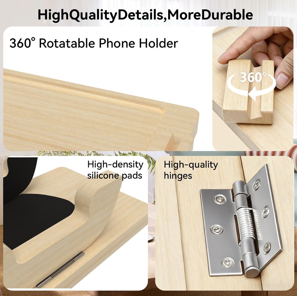 Couch Trays & Sofa Armrest Table - Multi-Functional Arm Trayes for Couch, Per...