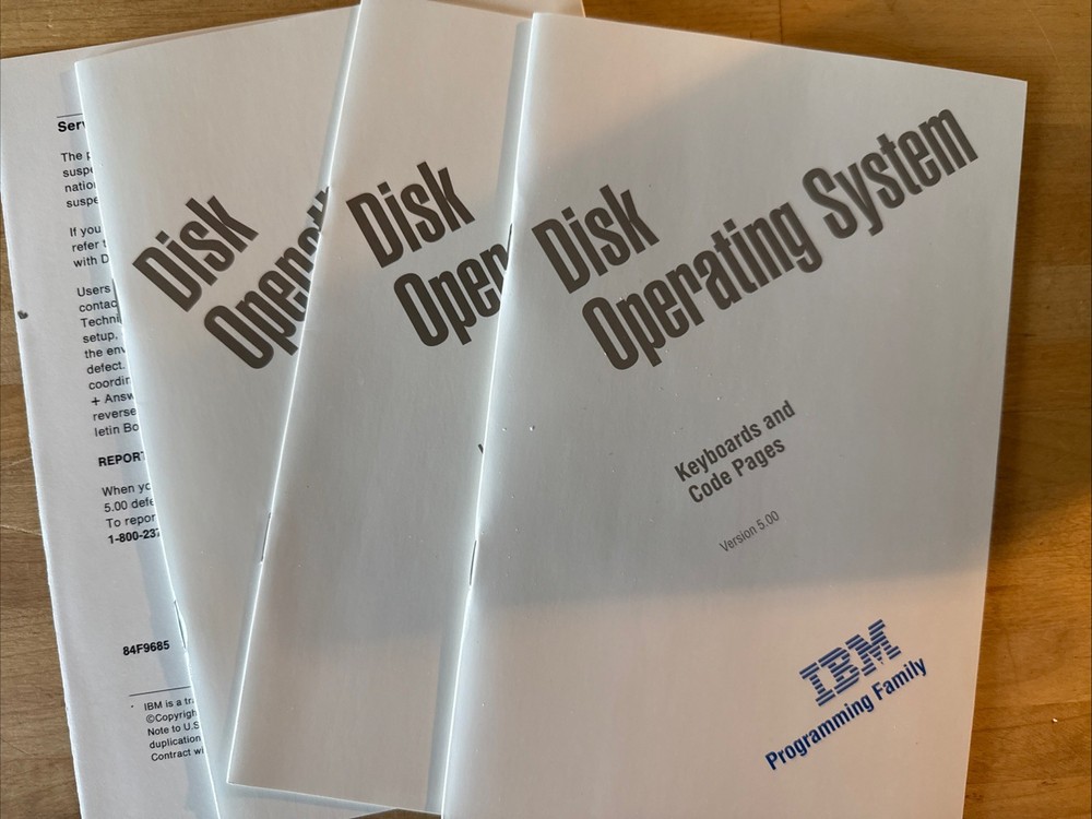 IBM DOS 5.0 Disk Operating System BASE 1992 Disketts & Booklets Pre Owned