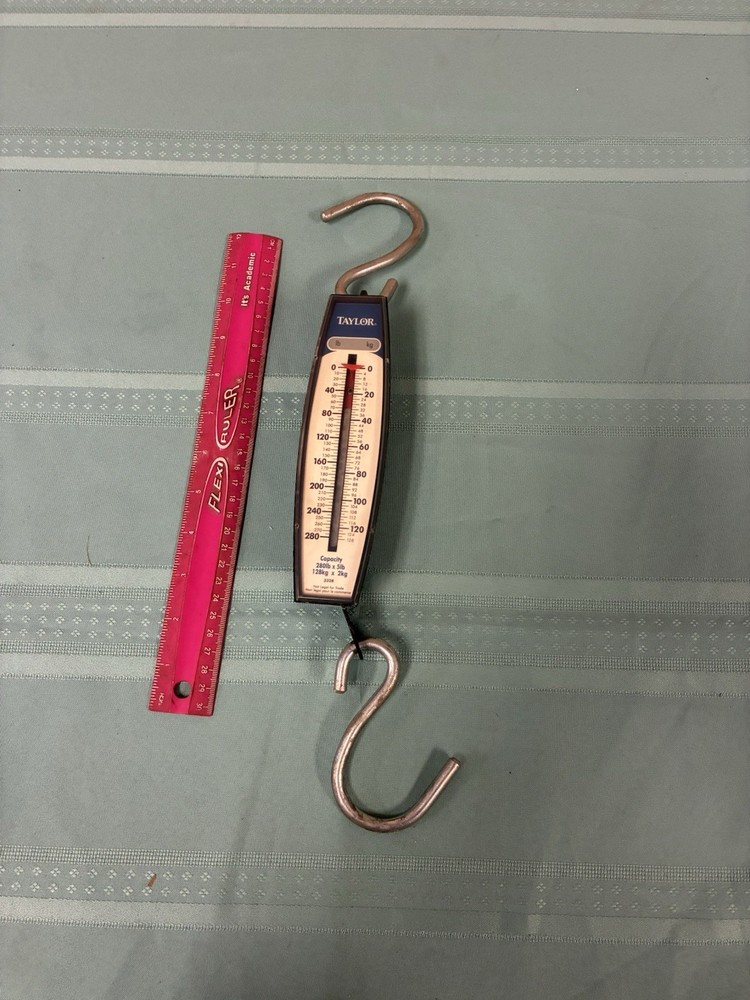 Taylor Genuine Hanging Scale 280lb Max Capacity Model 3328
