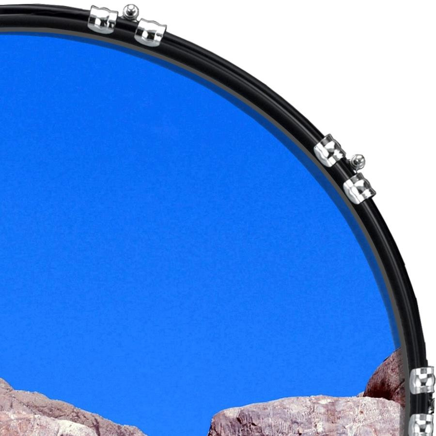 20" Custom Bass Kick Drum Front Head Graphical Graphic Rushmore