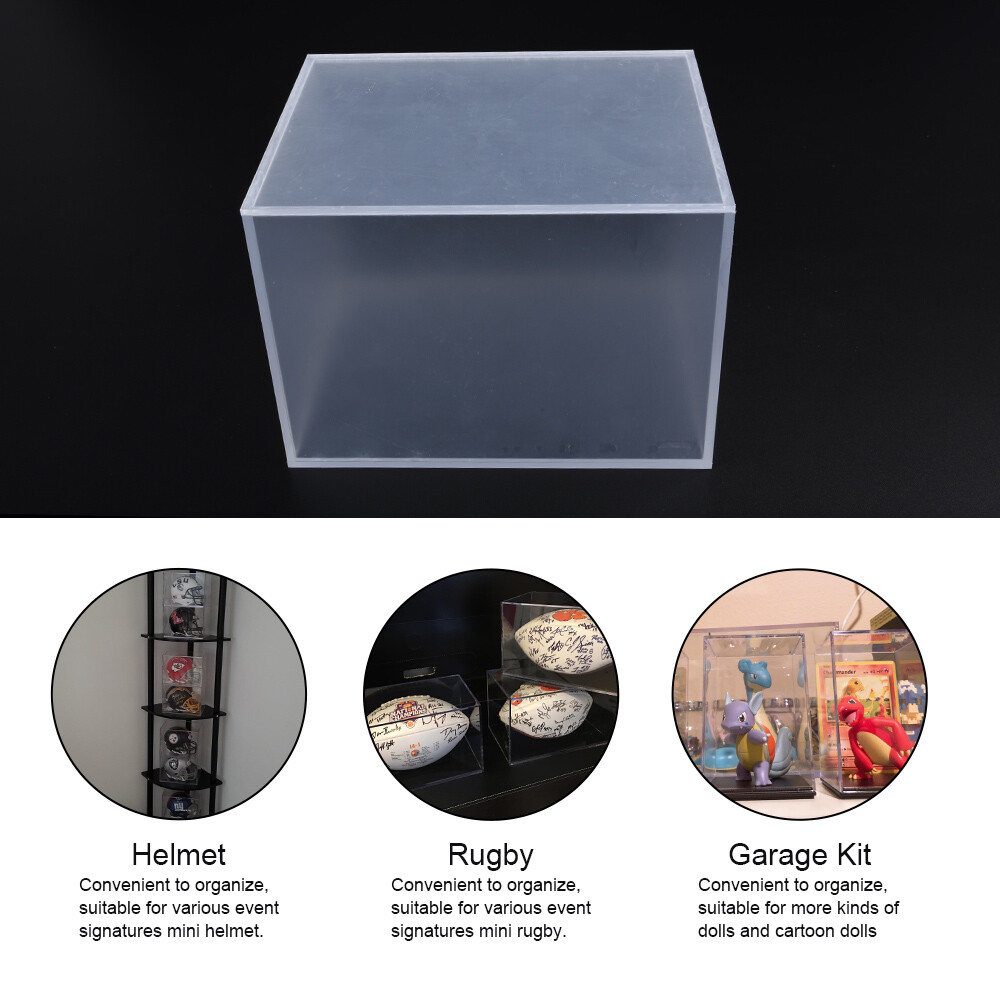 Mini Football Helmet Display Box Case Empty Container USA