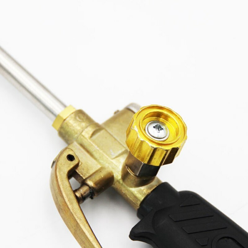 Propane torch weed burner, three valve blowing torch with hose adjustable flame
